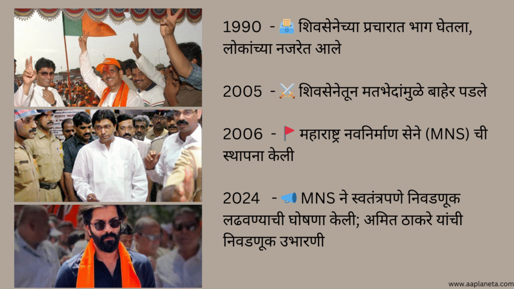 Raj Thackeray - राजकीय प्रवास